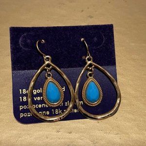 Gold plated 18K earrings